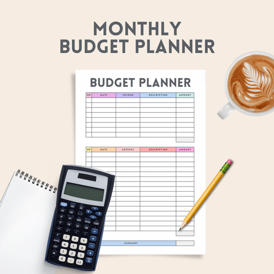 Monthly Budget Template
